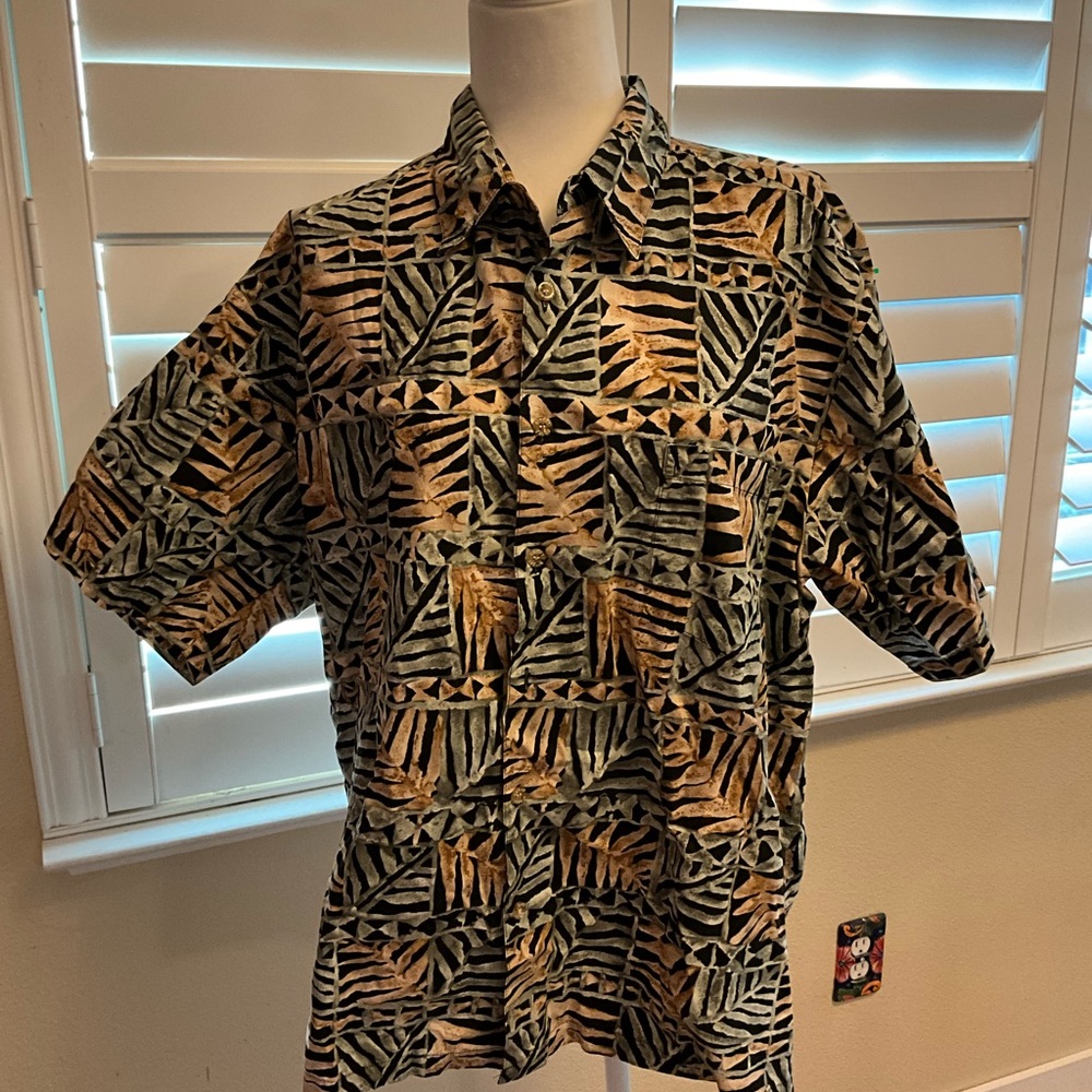 Cookie Street Men's Tropical Patterned Shirt XL